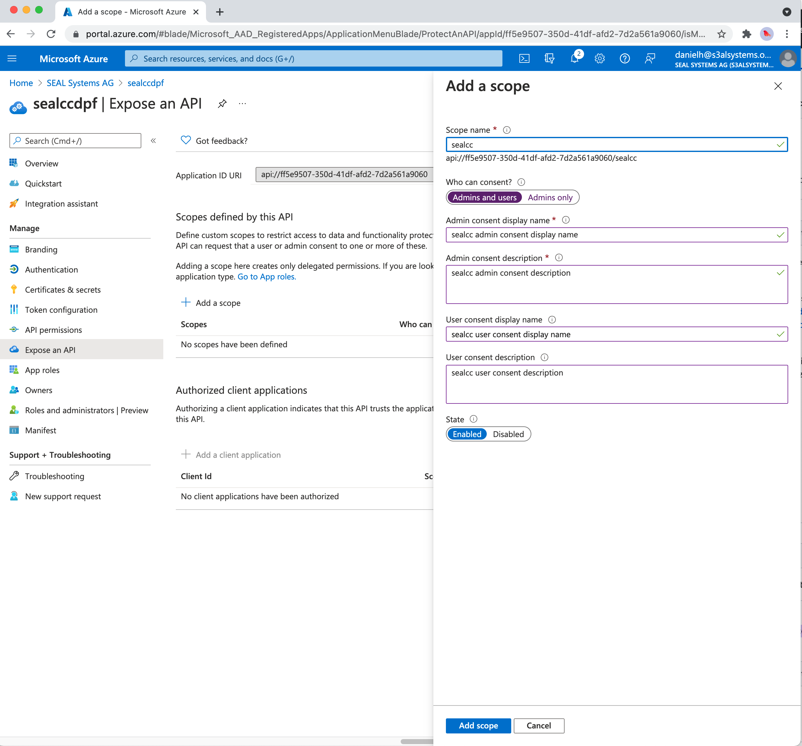 Azure Active Directory API permissions